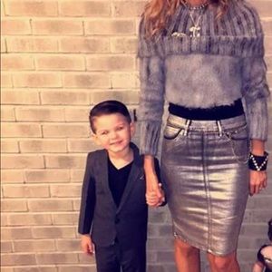 Koral Shiney Silver Skirt